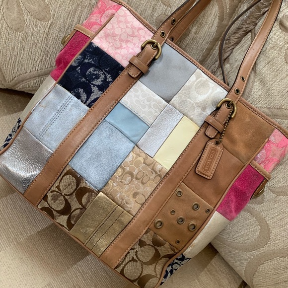 Coach Handbags - Coach Patchwork tote 10001